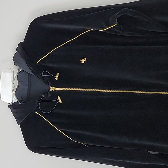 Lauren ralph Lauren women's black velour set size 1X - Picture 3 of 14